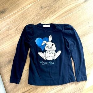 Monnalisa blue top size 5